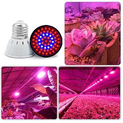 Pflanzenlampe E27 LED Pflanzenlichtbecher mit 80 LEDs 110/220 V Zusatzlicht für die Aufzucht von Sukkulenten und Setzlingen