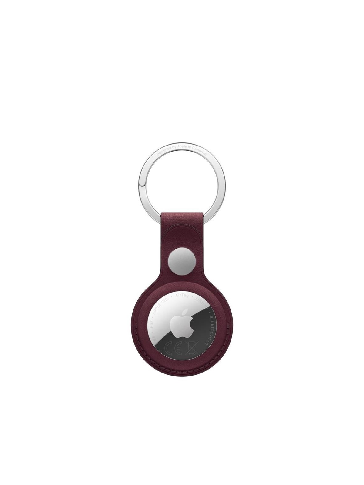 Apple AirTag FineWoven Key Ring - Burgundy