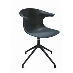 2er-Set Infiniti Stuhl Loop Kunststoff Schwarz