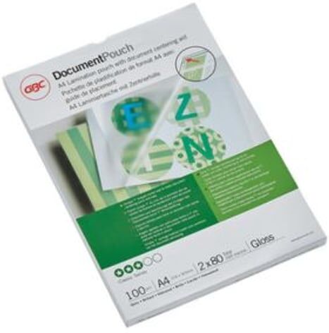 GBC Capas para plastificar A4      Brilhantes   2x80 mícrons   100 unidades