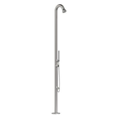Pooldusche aus Edelstahl 316L, Farbe Inox, Modell MX1003-INOX, MPC