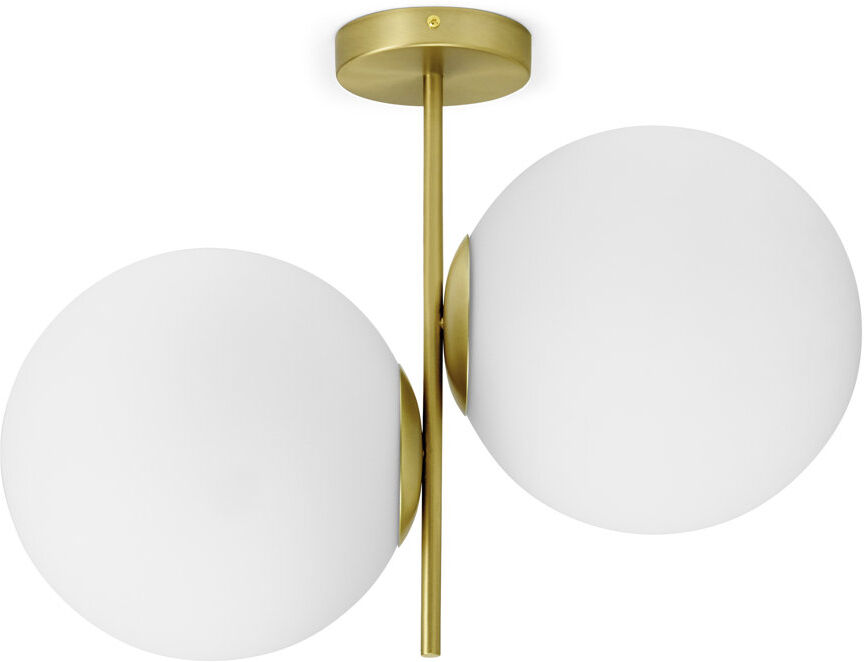 Corrigan Studio Mira Vista Glass Semi Flush Mount Gold 50cm W X 50cm D