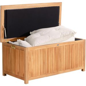 CLP Gartenbox Odessa, aus Teakholz, 140 x 77 x 63cm, 382 Liter, braun