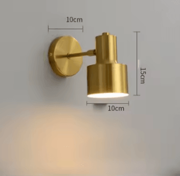 Inspire Curations Nordic Gold Glass LED Wall Sconce model 1 white Light
