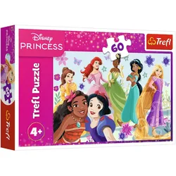 Puzzle – 60 – Prinzessinnen in Aktion – Disney Princess – Trefl 17409