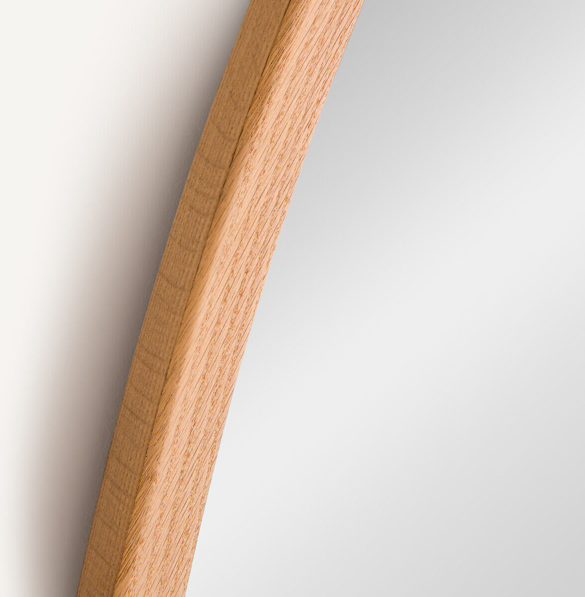 AM.PM Miroir ovale chêne massif, contour biseauté, largeur 140 cm, ORION