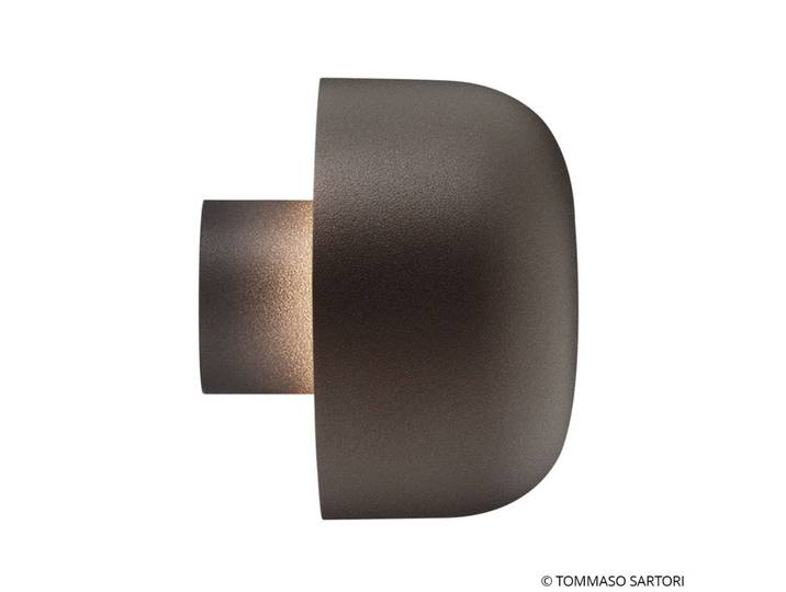 Flos Architectural LED Außenwandleuchte Bellhop, braun / rost, Aluminium, Design
