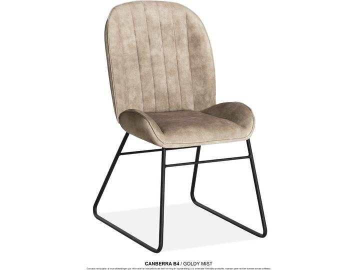 Esszimmerstuhl OMG DESIGN Canberra , mist, schwarz, mist, B:51cm H:93,5cm T:63cm, Polyester, Stühle, Esszimmerstuhl, Esszimmerstuhl, pflegeleichter Samtvelour Bezug