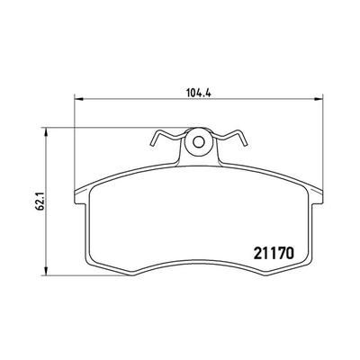 MAGNETI MARELLI Bremsbelagsatz, Scheibenbremse 363700541003 für LADA DATSUN