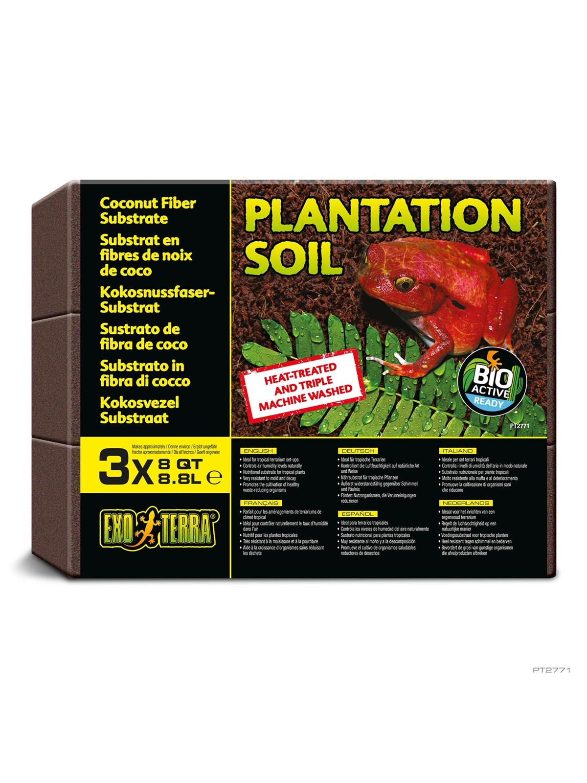 EXO TERRA Plantation Soil 650 g. 3er-Pack