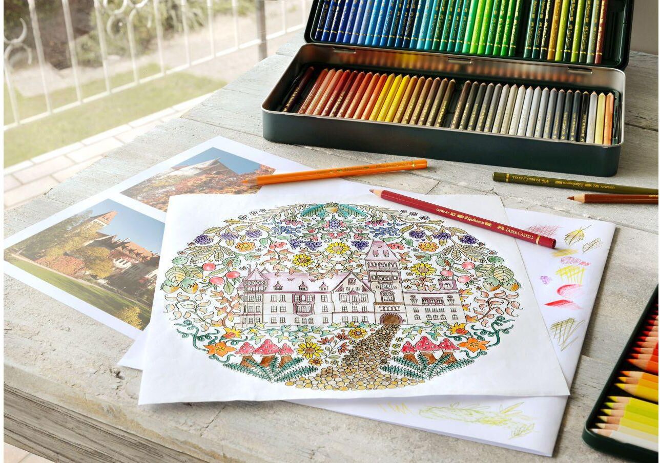 Polychromos FABER-CASTELL "120er", bunt (mehrfarbig), Holz, Metall, Stifte, Polychromos mehrfarbig Einheitsgröße
