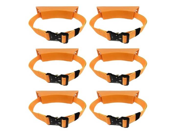 An der Wand montierter Flaschenhalter(Orange,6 pack)