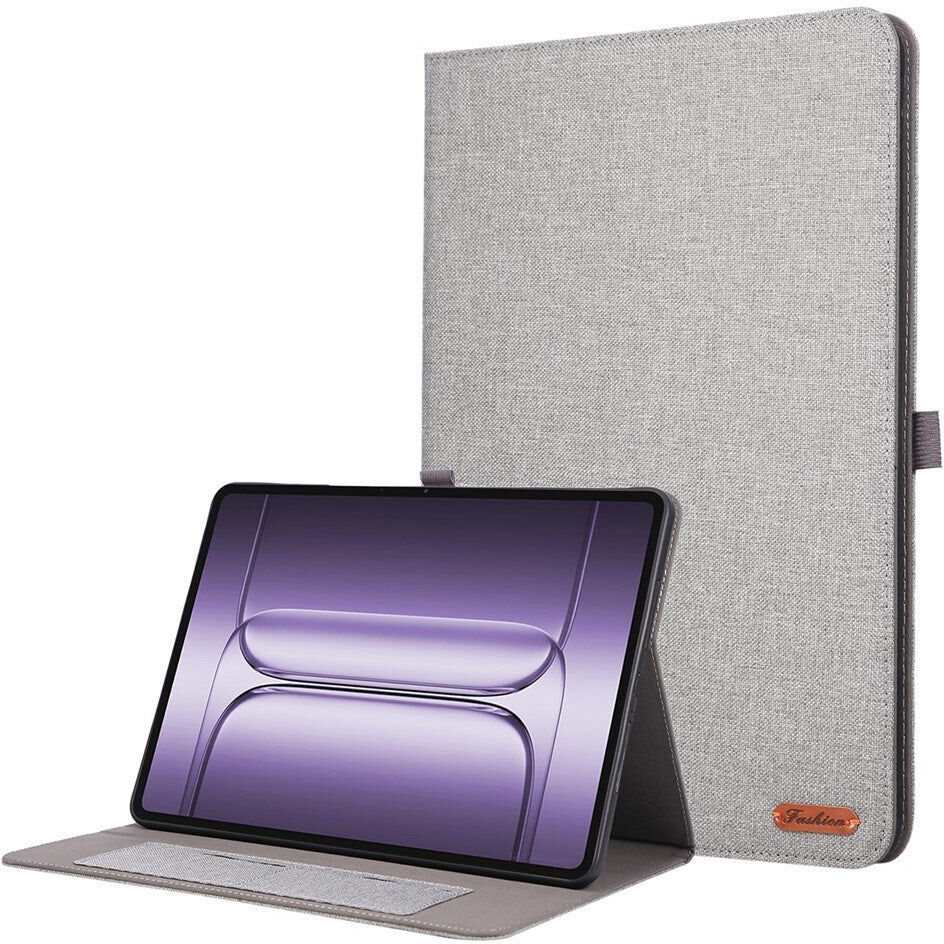 INCOVER Kunstlæder Flip Cover - OnePlus Pad 3 - Kortholder & Ståfunktion - Grå