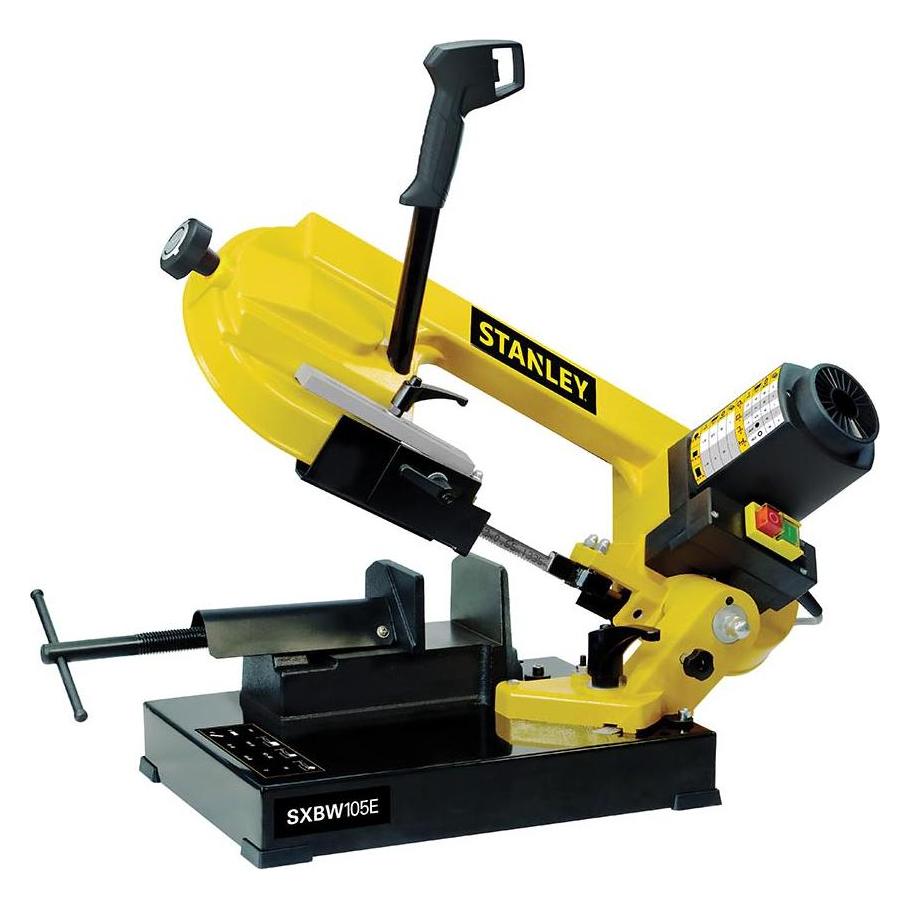 Stanley Metallbandsäge Bandsäge Metall 750W, Schnittkapazität 105 mm, mit verstellbarem (Bandsäge) (STN-SXBW105E)