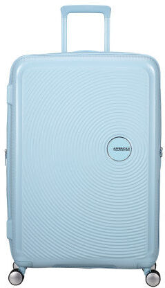 American Tourister Soundbox Pastels 77cm 4-Wheel Expandable Suitcase - Pastel Blue