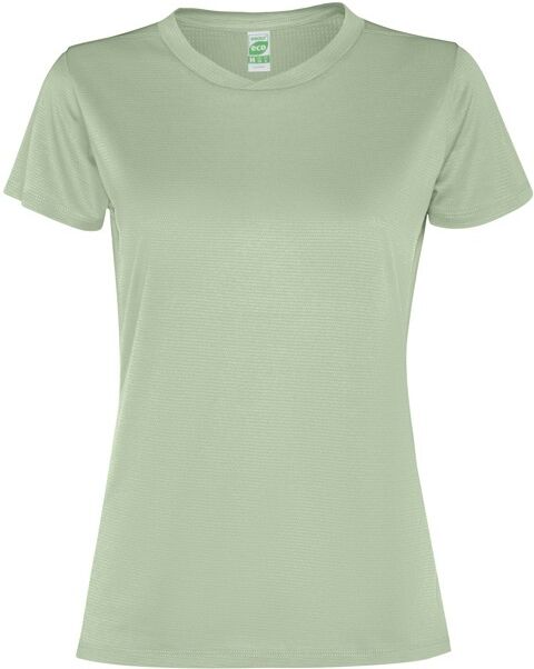 T-shirt technique ajusté personnalisé Slam Woman S VERT MIST