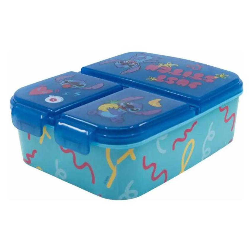 Magni Brotdose Disney Stitch dreigeteilt blau/türkis (60223938)