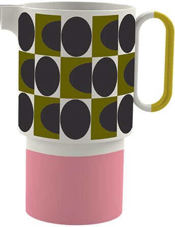 Orla Kiely Spot Square Pink 1.5L Oval Pitcher Vase