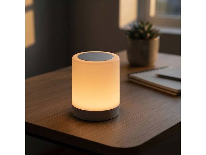 Akku Tischlampe mit Touch Funktion, 6 verschiedene Lichtfarben, dimmbar