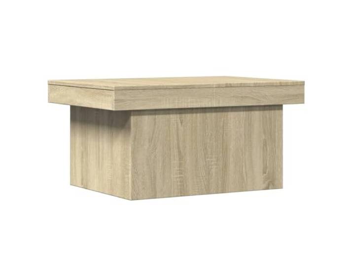 KUTYWEXFM Couchtisch mit Stauraum Sonoma-Eiche 100x55x40 cm Holzwerkstoff Stilvoller Beistelltisch fürs Wohnzimmer mit verschiebbarer Tischplatte und verstecktem Stauraum im Eichen-Look.