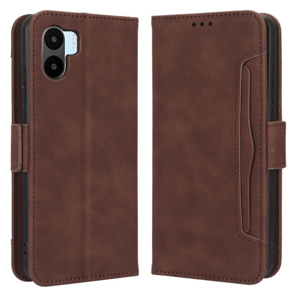 Cover-Discount Xiaomi Redmi A2 / A1 - Etui mit vielen Kartenfächer braun (Xiaomi Redmi A1, Xiaomi Redmi A2) (660114141B)