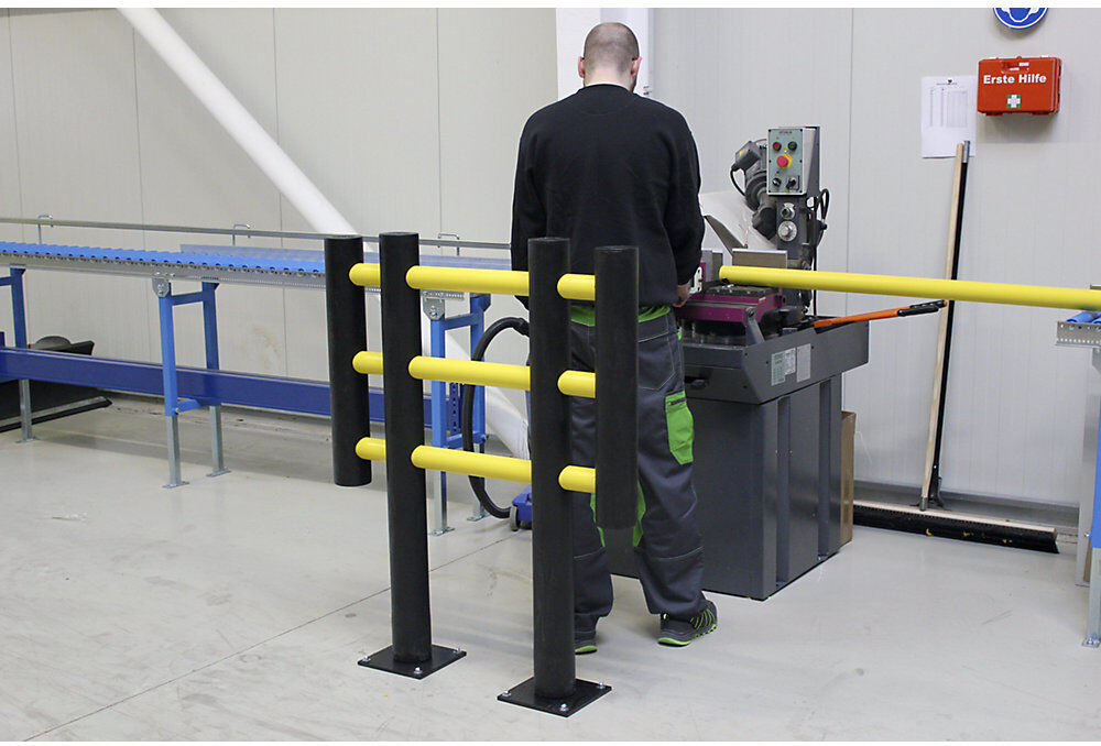 Maschinenschutzgitter, aus flexiblem Kunststoff, Gesamtbreite 1000 mm d-flexx