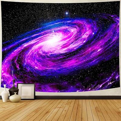 Spiralgalaxie-Wirbel-Universum-Wandteppich, Nebel, Weltraum, leuchtendes goldenes Zentrum, kosmische Schluchten – filmreife Kunst für Wohnzimmer, Schlafzimmer, Studentenwohnheim, Büro, Dekoration,