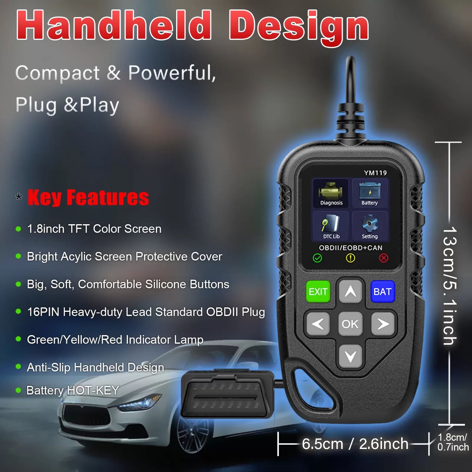 INF OBD2-Diagnosetool – Fahrzeugcodeleser