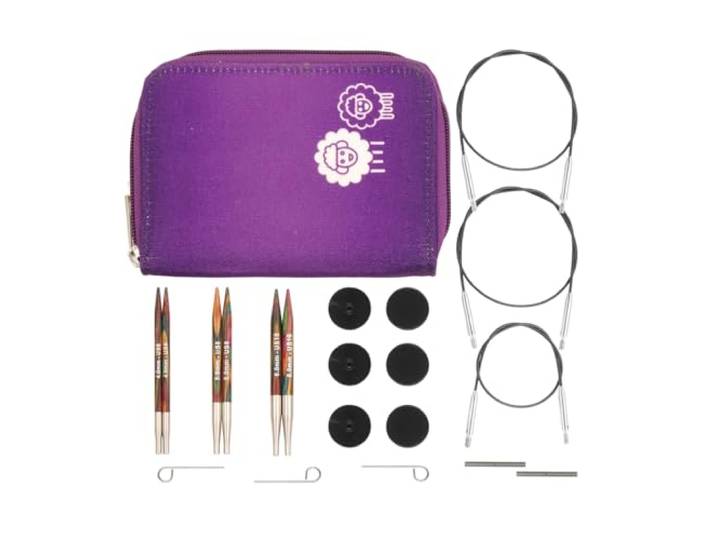 KnitPro Symfonie verwisselbare rondbreinaaldenset, Beginner, 4.00, 5.00 & 6.00mm met accessoires