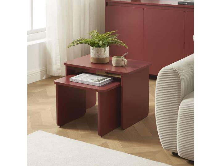 Tables basses gigognes bordeaux
