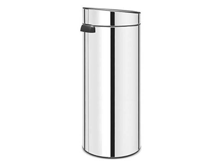 Brabantia 115325 Touch Bin New mit herausnehmbaren Kunststoffeinsatz, Brilliant Steel, 30 l