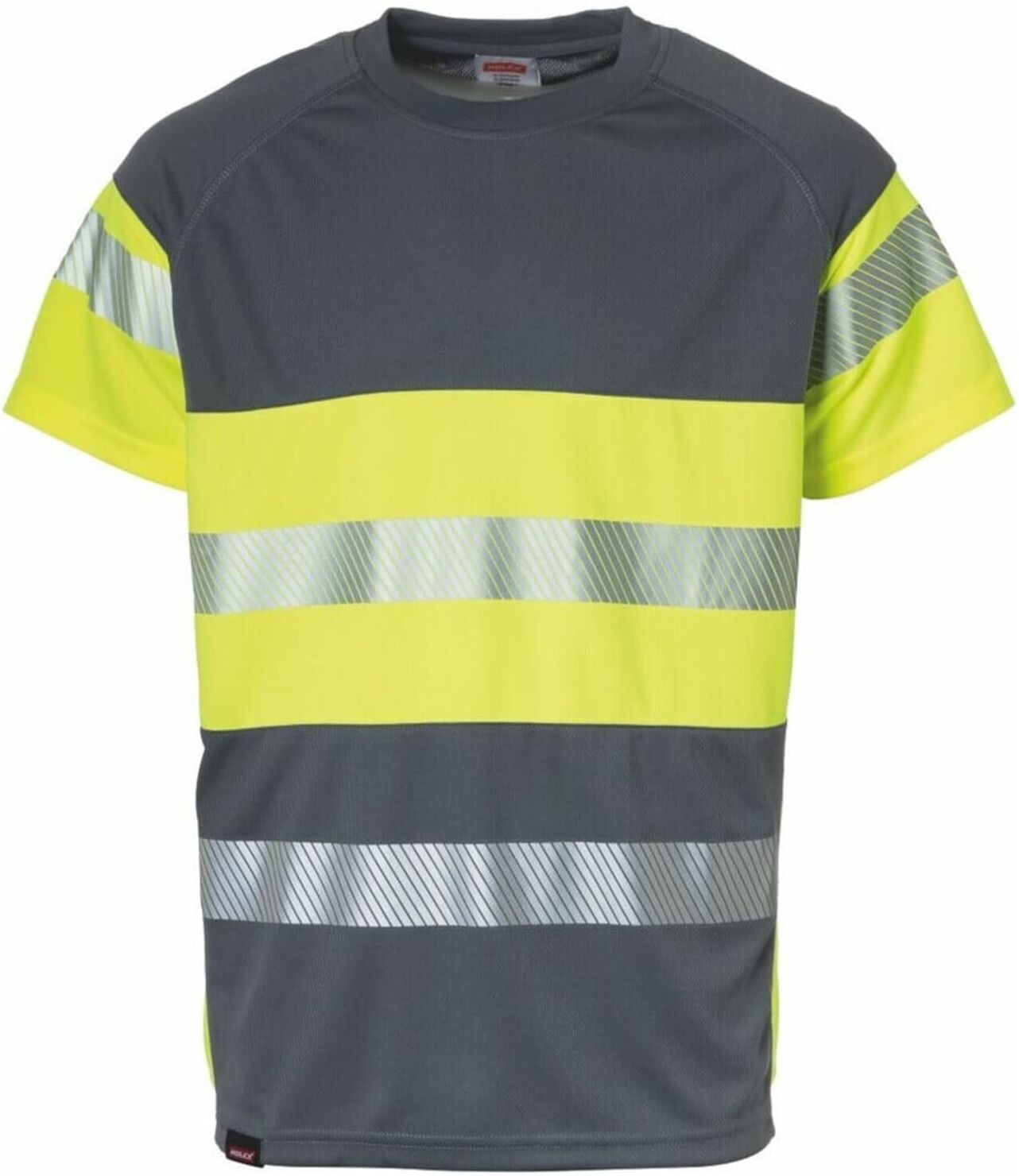 Holex Warnschutz T-Shirt, grau / gelb, Unisex-Größe: 3XL   für erhöhte Sichtbarkeit, 091656 3XL)