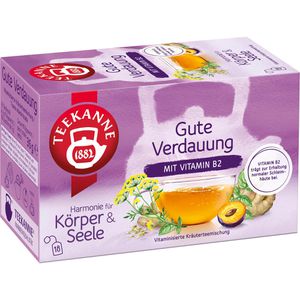 Teekanne Tee Gute Verdauung mit Vitamin B2, Kräutertee, 36 g, 18 Beutel