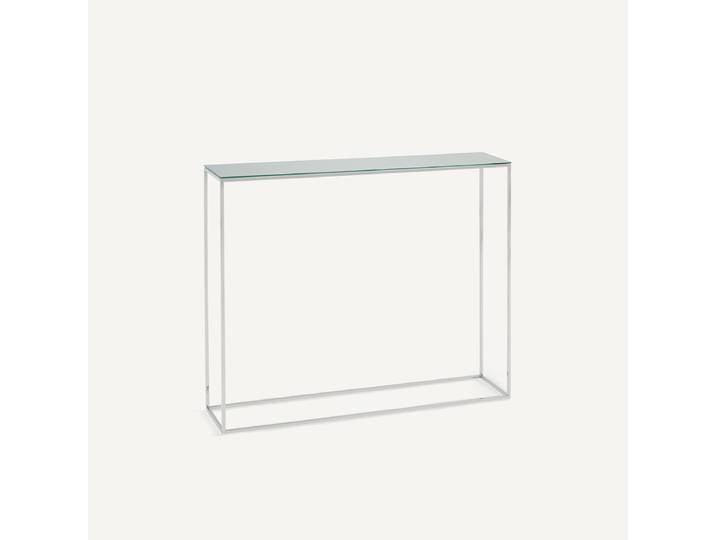 AM.PM Console métal acier inox chromé et plateau miroir, largeur 90 cm, MAHAUT Argent Miroir