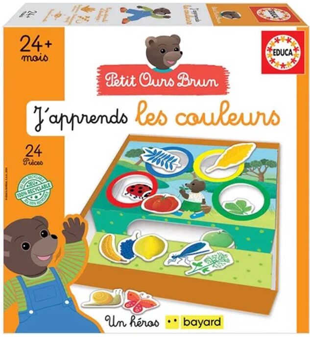 Educa Petit ours brun - J'apprends les couleurs
