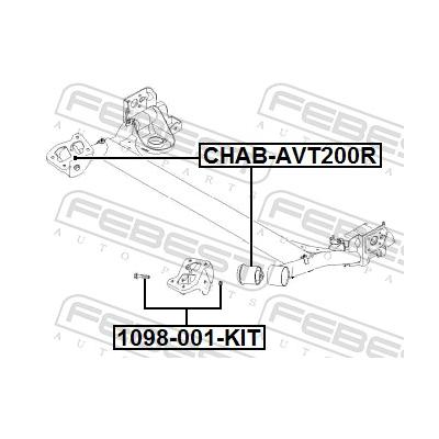 FEBEST Reparatursatz, Führungsbolzen 1098001kit für GM Suzuki