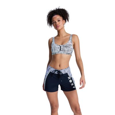 Boardshorts ROXY "The Pro Surf", Damen, Gr. M, US-Größen, anthrazit popiscus, Polyester, Badehosen