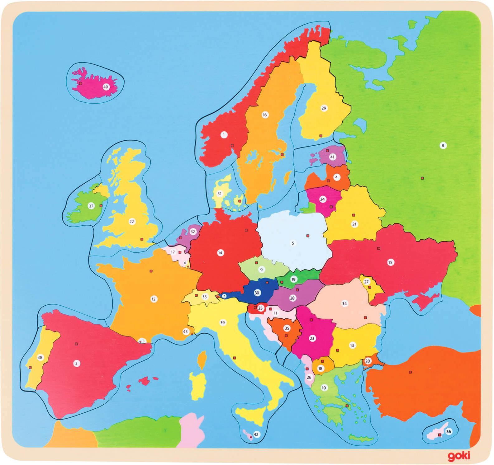 Sonstige Verlage Puzzel Europa