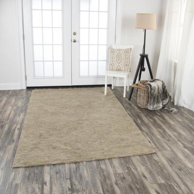 Alora Decor Emerson Neutral Beige Diamond Hand-tufted Wool Rug