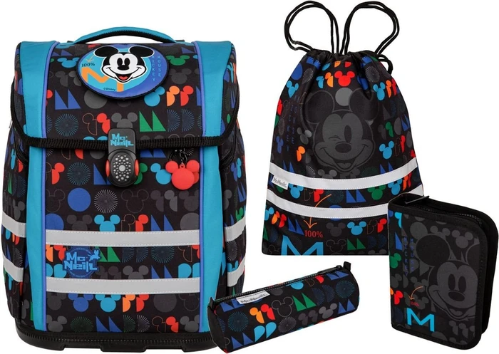 McNeill Schulranzen-Set PERFECTO 5tlg. DISNEY-MICKEY MOUSE
