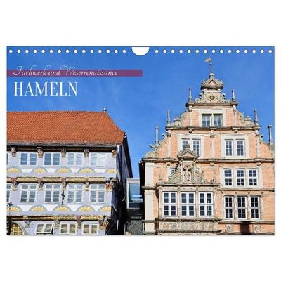 Hameln - Fachwerk und Weserrenaissance (Wandkalender 2027 DIN A4 quer), CALVENDO Monatskalender