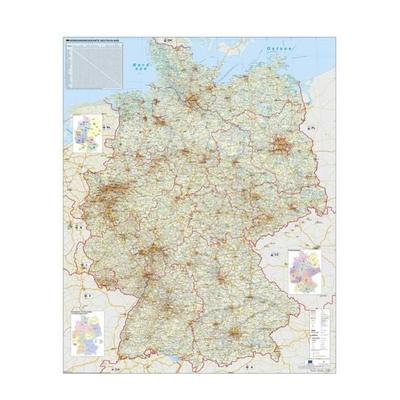 Verkehrswegekarte Deutschland, Karte von Heinrich Stiefel, Stiefel Eurocart, 978-3-86961-040-5
