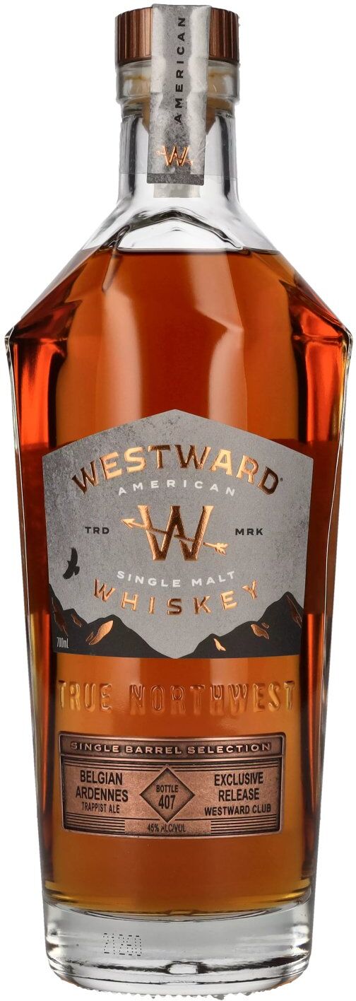 Westward Whiskey Westward Single Barrel Selection BELGIAN ARDENNES 45% Vol. 0,7l