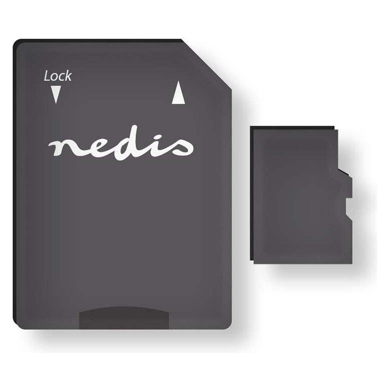 Nedis Speicherkarte - MicroSDXC-64 GB - Schreibegeschwindigkeit: 90 MB/s - Lesegeschwindigkeit: 45 M (64 GB, microSDXC, U3, UHS-I) (MMSD64100BK)