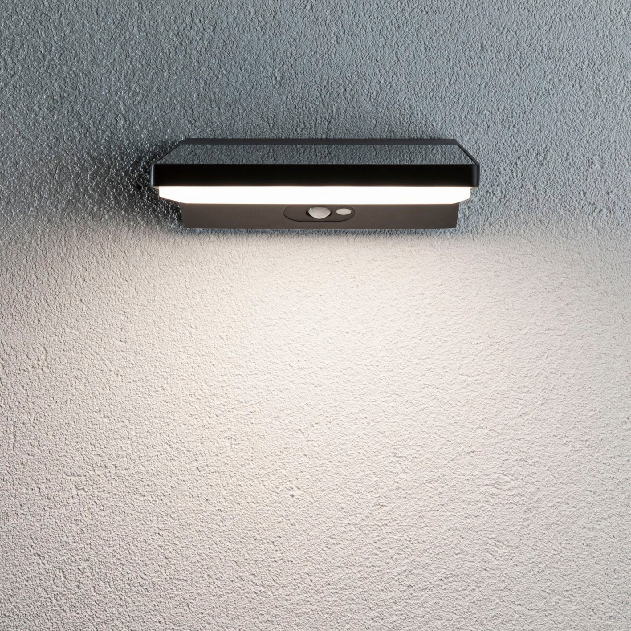 Paulmann - Outdoor Ronas 5W LED Solar Wall Light with Motion Detection in Dark Grey