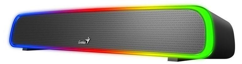 Genius USB SoundBar 200BT luidspreker met RGB-verlichting, Bluetooth en USB, zwart