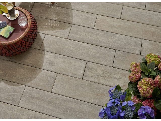 Kann Terrassenplatte Rayon 80 x 20 x 7,5 cm sienna-nuanciert
