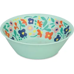 Nora Schale S mit Blumenmuster meerblau