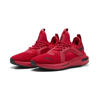 Sneaker PUMA "Softride Enzo 5 Trainingsschuhe Jugendliche", Jungen, Gr. 35,5, for all time rot schwarz, Obermaterial: Synthetik, Textil. Futter: Textil. Innensohle: Textil. Laufsohle: Gummi, Schuhe Sneaker
