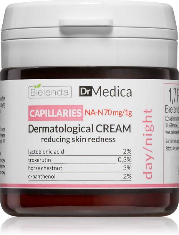 Bielenda Dr Medica Capillaries cream for skin redness and spider veins 50 ml